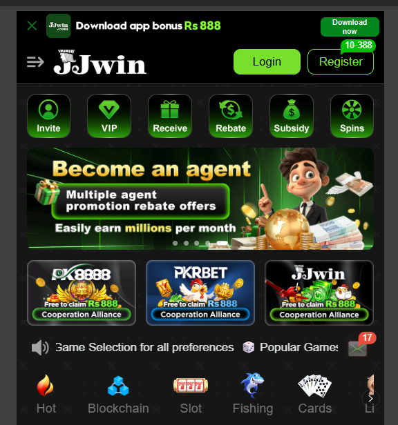 JJWIN game Home